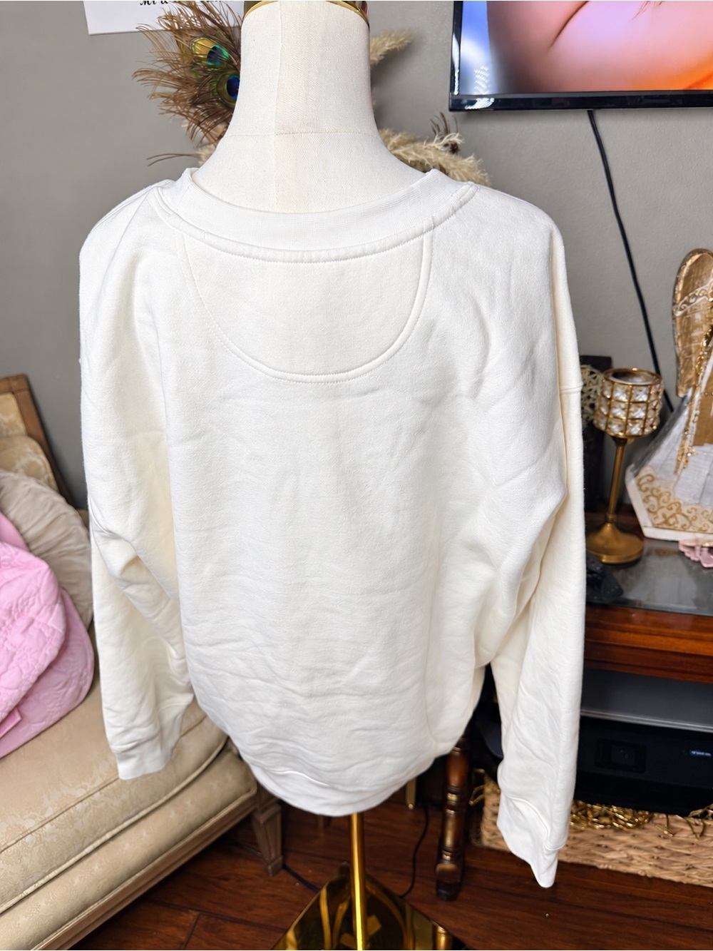 ESPRIT Oversized   Embroidered Logo Crewneck Sweatshirt 80’s 90’s “Retro” Viral - Picture 4 of 5